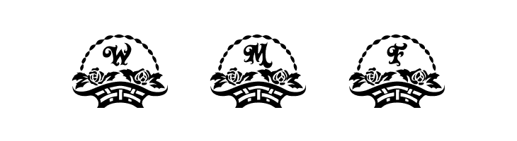 LCR Mom's Rose Basket  Free Fonts Download
