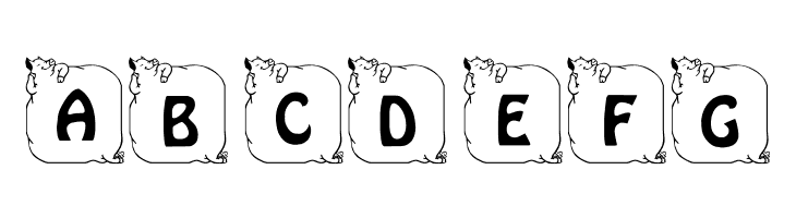 LCR Prissy Pig  Free Fonts Download