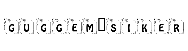 LCR Prissy Pig  Free Fonts Download