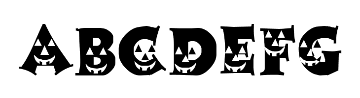 LCR Pumpkin Face  Free Fonts Download