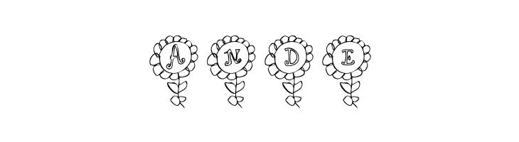 LCR Shelbys Flower  Free Fonts Download