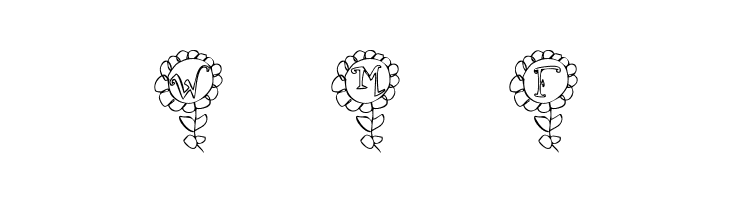 LCR Shelbys Flower  Free Fonts Download