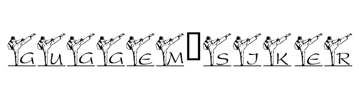 LCR Spencer's Karate Kick  Free Fonts Download