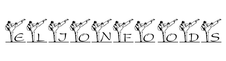 LCR Spencer's Karate Kick  Free Fonts Download