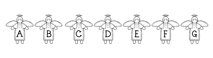 LCR Stitched by an Angel  Free Fonts Download