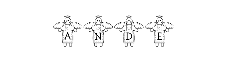 LCR Stitched by an Angel  Free Fonts Download