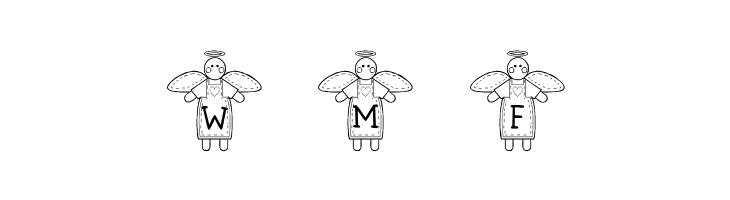 LCR Stitched by an Angel  Free Fonts Download