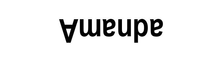 Upside Down Sans Serif Narrow Bold  Free Fonts Download