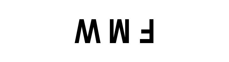 Upside Down Sans Serif Narrow Bold  Free Fonts Download