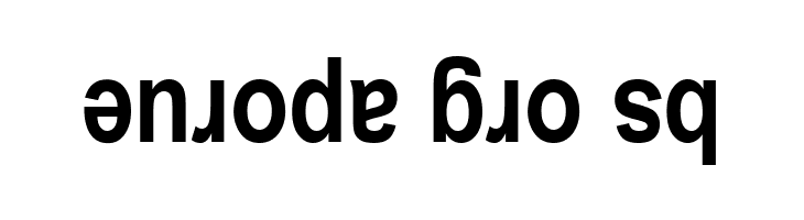 Upside Down Sans Serif Narrow Bold  Free Fonts Download