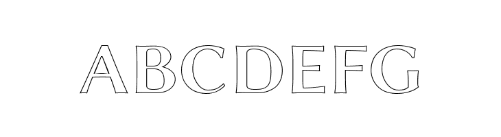 ABCDEFG Linux Biolinum Outline Bold Font