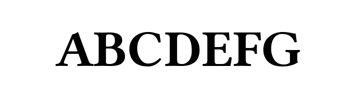 ABCDEFG Linux Libertine Capitals Bold Font