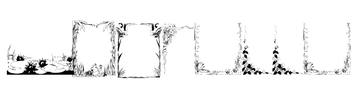 LM Nature Borders  Free Fonts Download