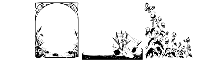 LM Nature Borders  Free Fonts Download