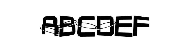 SF Outer Limits DistUpright  Free Fonts Download