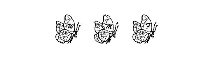 LMS Beautiful Butterfly  Free Fonts Download