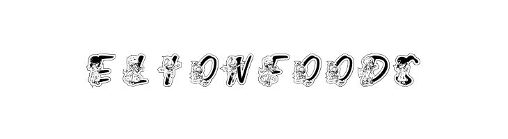 LMS Color Kids Outlined  Free Fonts Download
