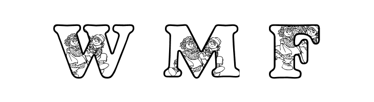 LMS Dancing Rag Dolls  Free Fonts Download