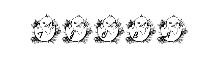 LMS Easter Chick  Free Fonts Download