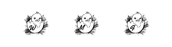 LMS Easter Chick  Free Fonts Download