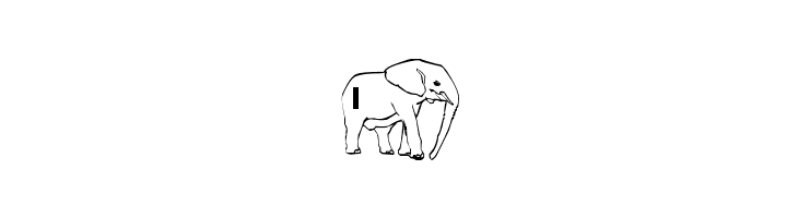 LMS Elephant Tattoo  Free Fonts Download