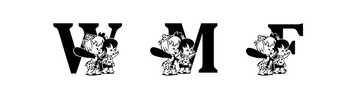 LMS Pebbles and Bam Bam  Free Fonts Download