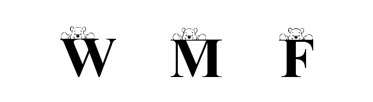 LMS Peek-A-Pooh  Free Fonts Download