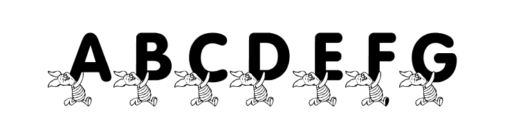 LMS Pigglet's Prize  Free Fonts Download