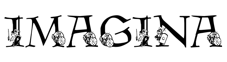 LMS Warrior Mascot  Free Fonts Download