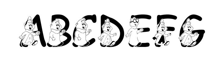 LMS We're The Chipmunks  Free Fonts Download