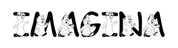 LMS We're The Chipmunks  Free Fonts Download