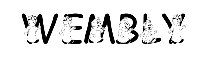 LMS We're The Chipmunks  Free Fonts Download