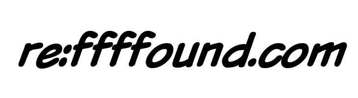 VTCSundaykomixBoldItalic  Free Fonts Download