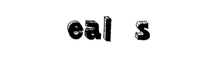 Sketched 3d DEMO by Marta van E  Free Fonts Download